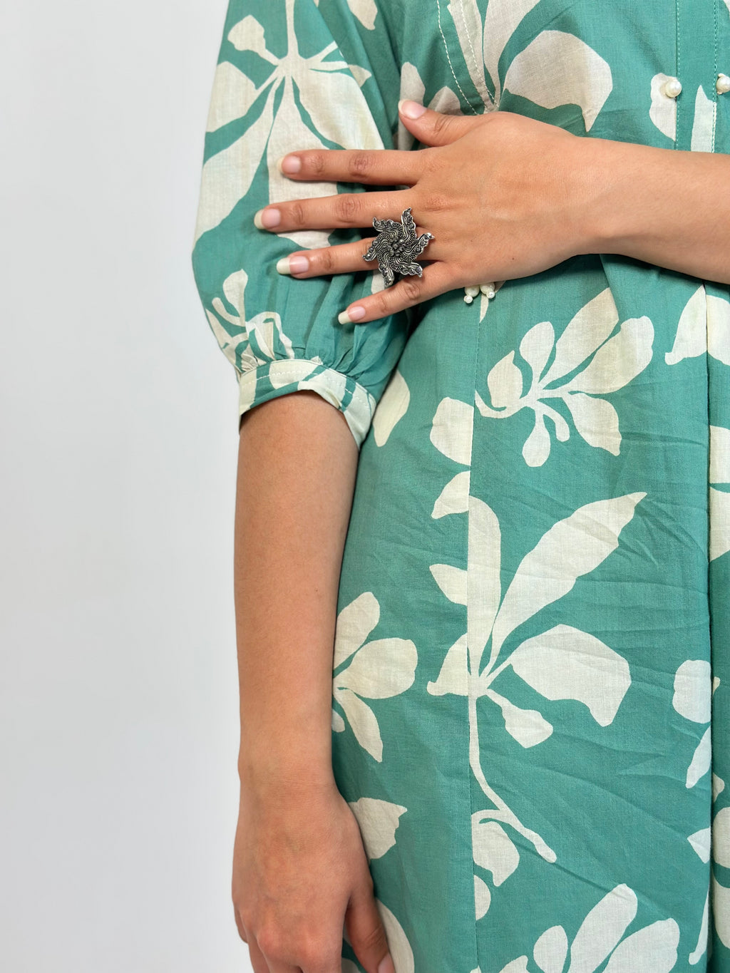 Sea Green Cotton Co-ord Set