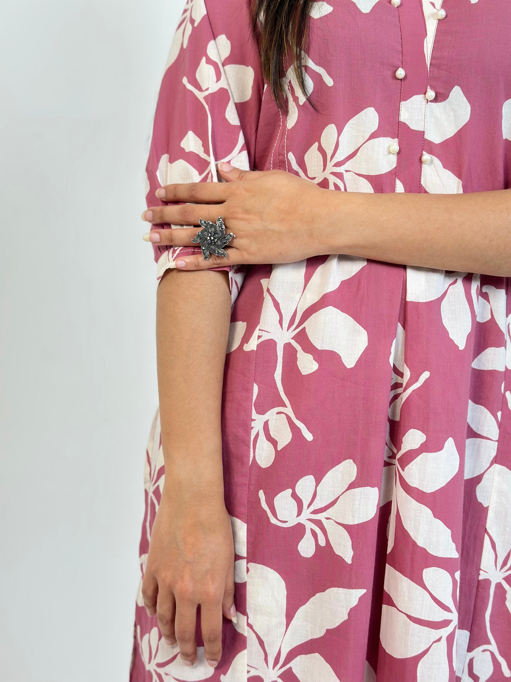 Floral Pink Cotton Co-ord Set